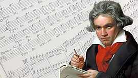 Banner „Beethoven als Europäer" — Die Neunte Symphonie und ihre Geschichte als Europahymne