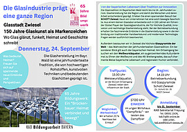 Banner Die Glasindustrie prägt eine ganze Region
