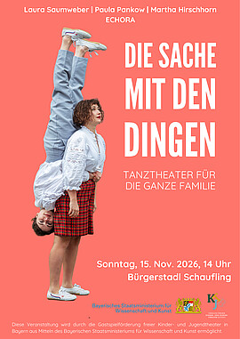 Banner Die Sache mit den Dingen - Tanztheater für die ganze Familie