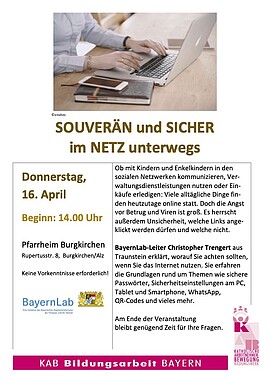 Banner Souverän und Sicher im Netz unterwegs