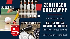 Banner Die Legende lebt - Dreikampf des SV Zenting