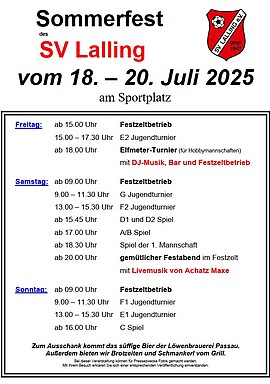Banner Sommerfest