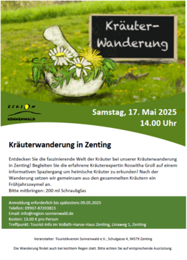Banner Kräuterwanderung in Zenting