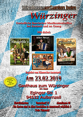 Banner Wirthausmusikanten beim Würzinger