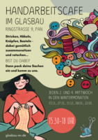 Logo HANDARBEITSCAFÉ im GLASBAU - heute letzter Termin