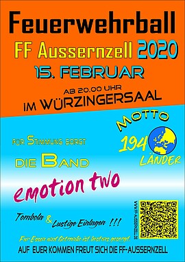 Banner Faschingsball FF Außernzell