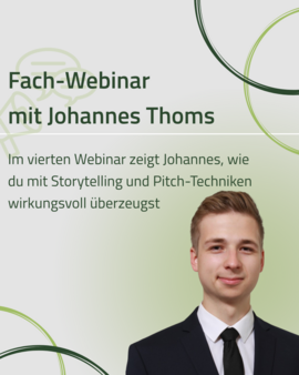 Banner Pitch-Training & Storytelling mit Johannes Thoms