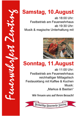 Banner Feuerwehrfest 2019