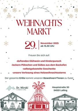 Banner Weihnachtsmarkt - Seniorenzentrum St. Stephanus