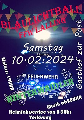 Banner Blaulichtball