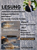 Logo LESUNG MIT STEFANIE RANDAK im Glasbau